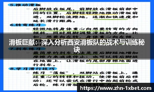 滑板巨献：深入分析西安滑板队的战术与训练秘诀
